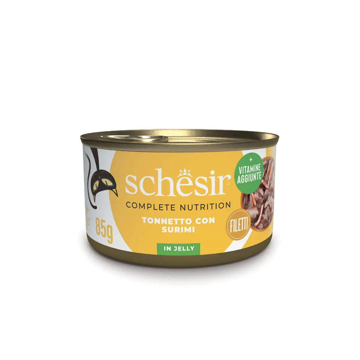 SCHESIR Complementary In Jelly, Ton si Surimi, conserva hrana umeda pisici, (in aspic), 85g