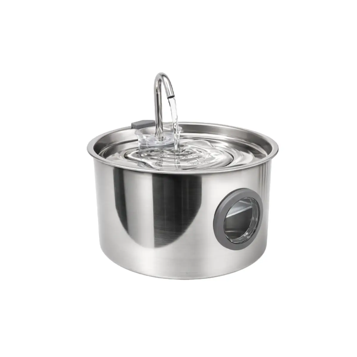 PETSON AquaPet Steel, fantana caini, 1 bol rotund, sistem filtrare, inox PETSON AquaPet Steel, fantana caini si pisici, 1 bol rotund, sistem filtrare, inox, argintiu, 3.2l