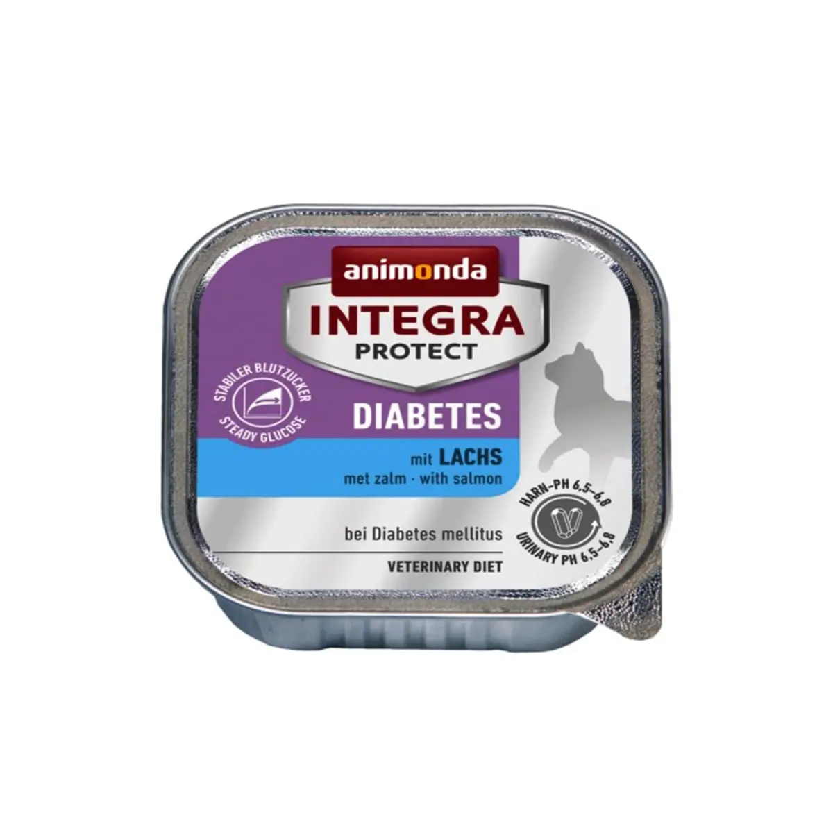 INTEGRA PROTECT Diabetes, Somon, dieta veterinara, tavita hrana umeda fara cereale pisici, diabet, (in aspic), 100g - Image 3