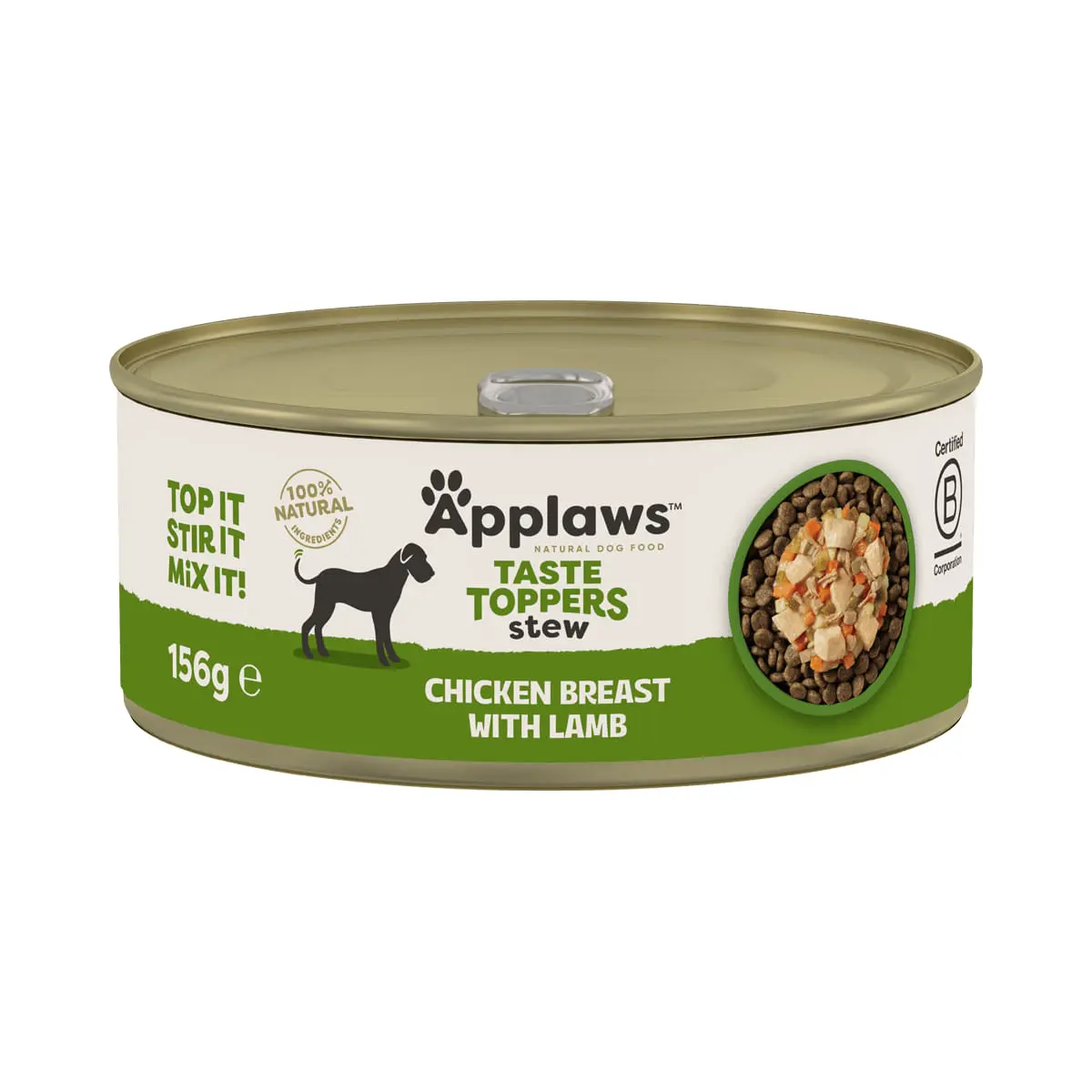 APPLAWS Taste Toppers Stew Tocanita, XS-XL, Pui si Miel, conserva hrana umeda fara cereale caini, (topping), 156g
