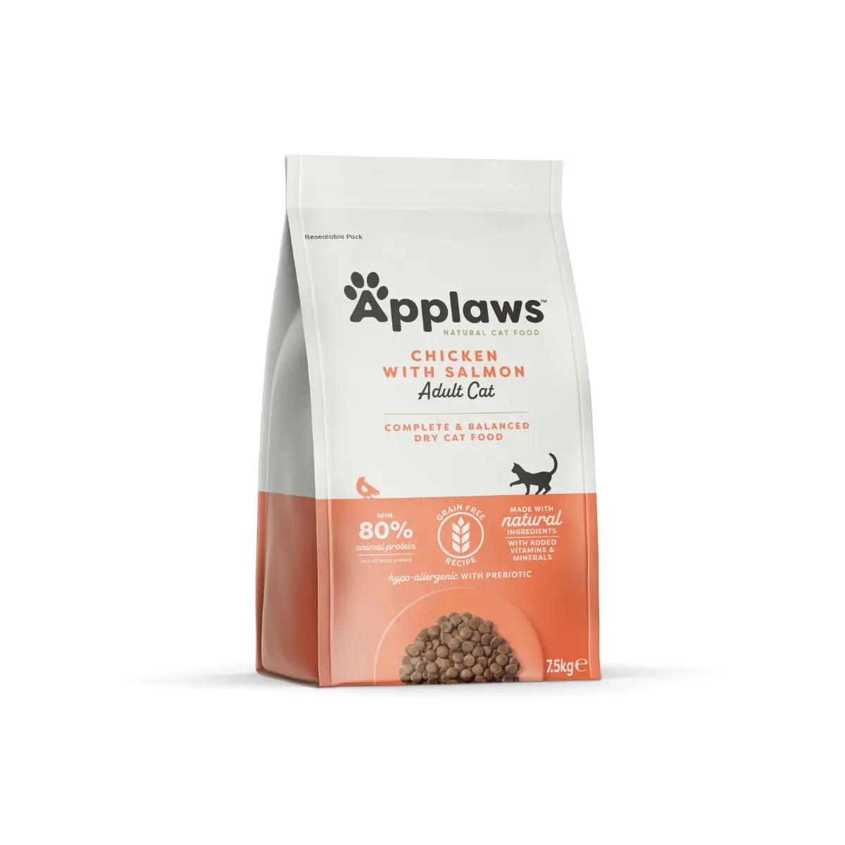 APPLAWS, Pui si Somon, hrana uscata fara cereale pisici, 7.5kg - Image 2