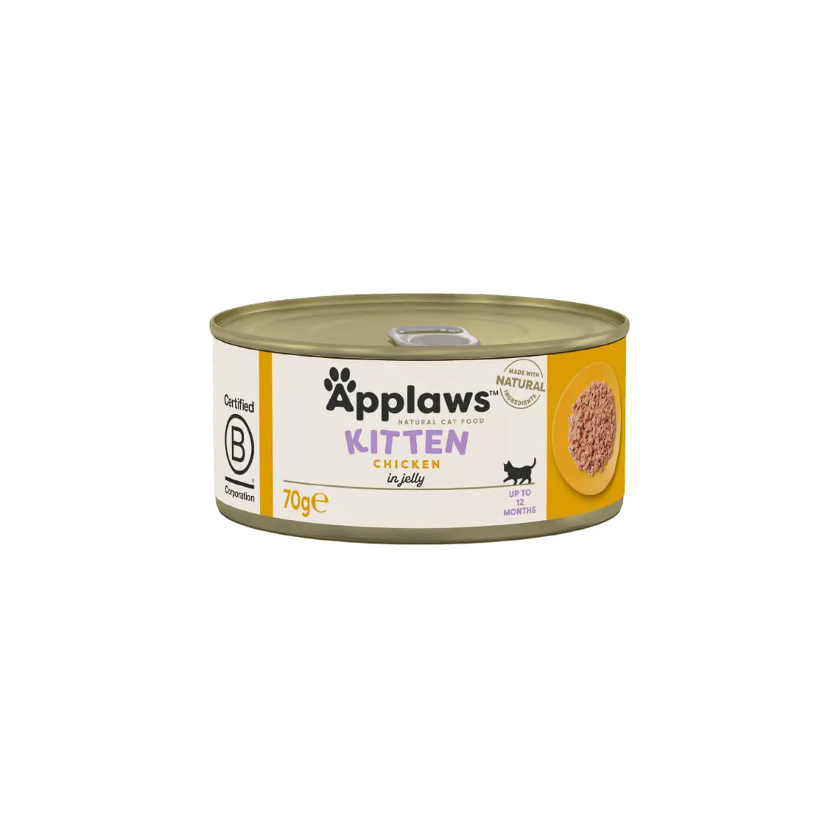 APPLAWS Kitten, Pui, conserva hrana umeda pisici junior, (in aspic), 70g
