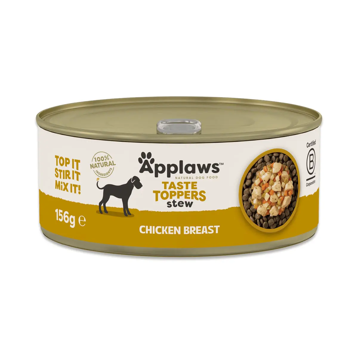 APPLAWS Taste Toppers Stew Tocanita, XS-XL, Pui, conserva hrana umeda fara cereale caini, (topping), 156g