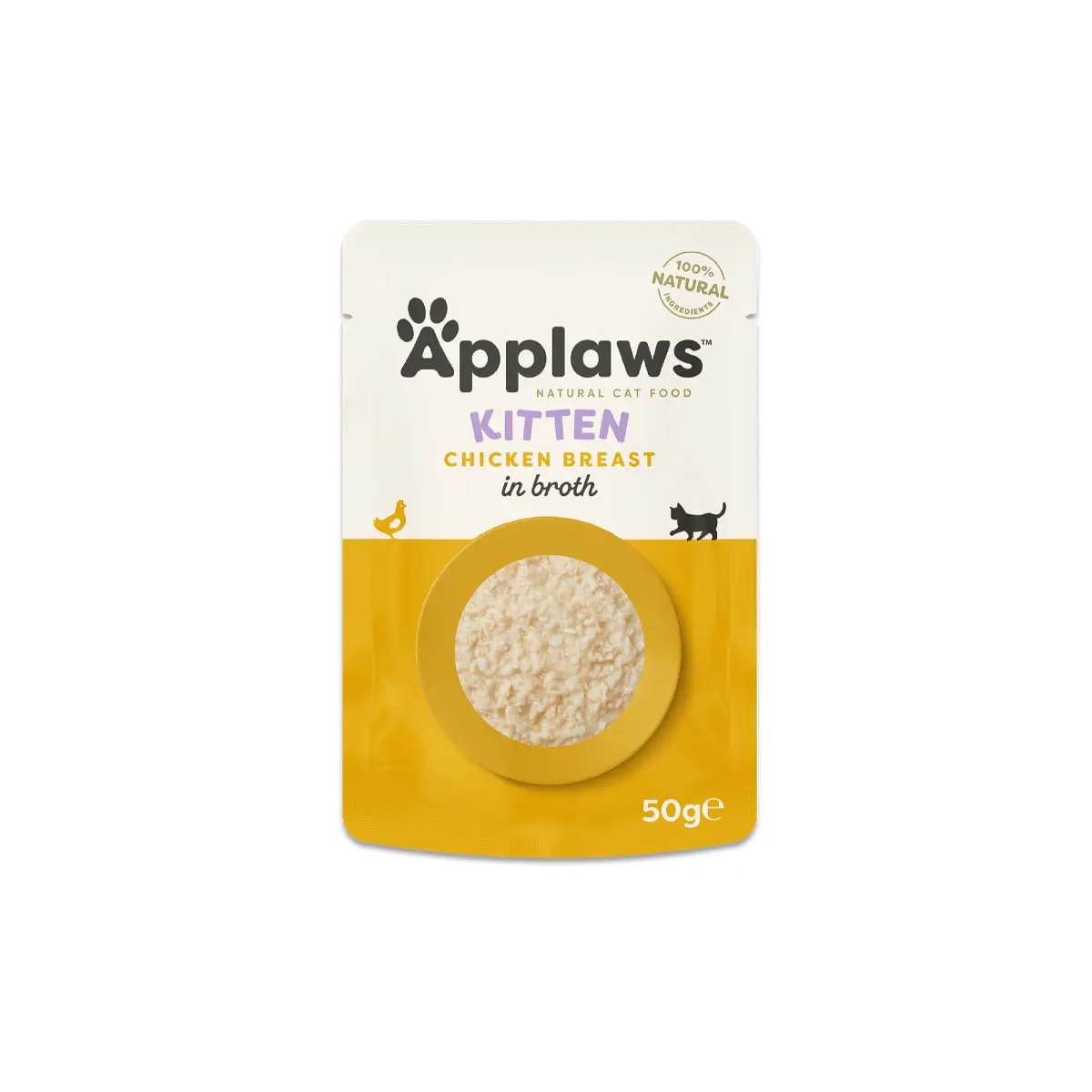 APPLAWS Kitten, Pui, plic hrana umeda pisici junior, (in supa), 50g