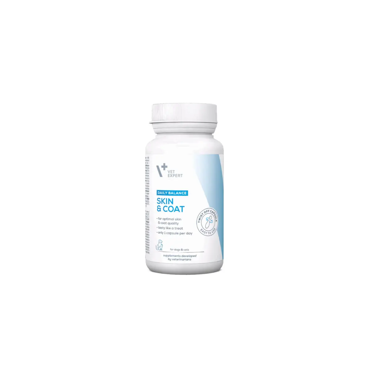 VET EXPERT Skin & Coat, supliment piele & blana caini, capsule VET EXPERT Skin & Coat, supliment piele & blana caini si pisici, flacon, 30 capsule