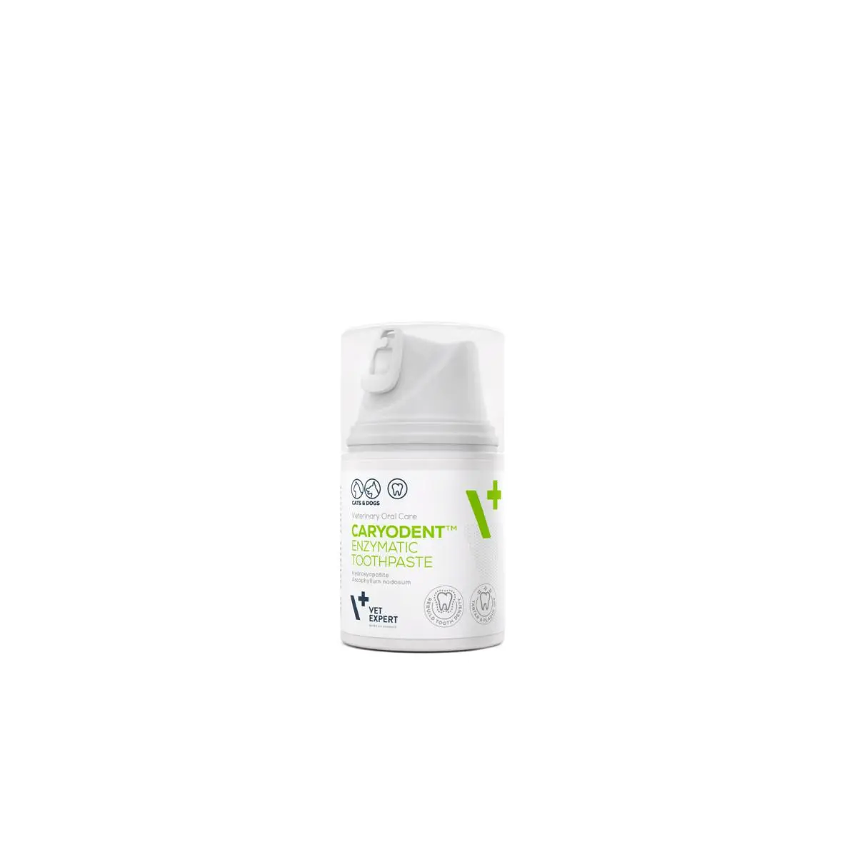 VET EXPERT Caryodent Enzymatic Toothpaste, pasta de dinti gel caini si pisici, anti-tartru, improspatarea respiratiei, flacon, 50ml