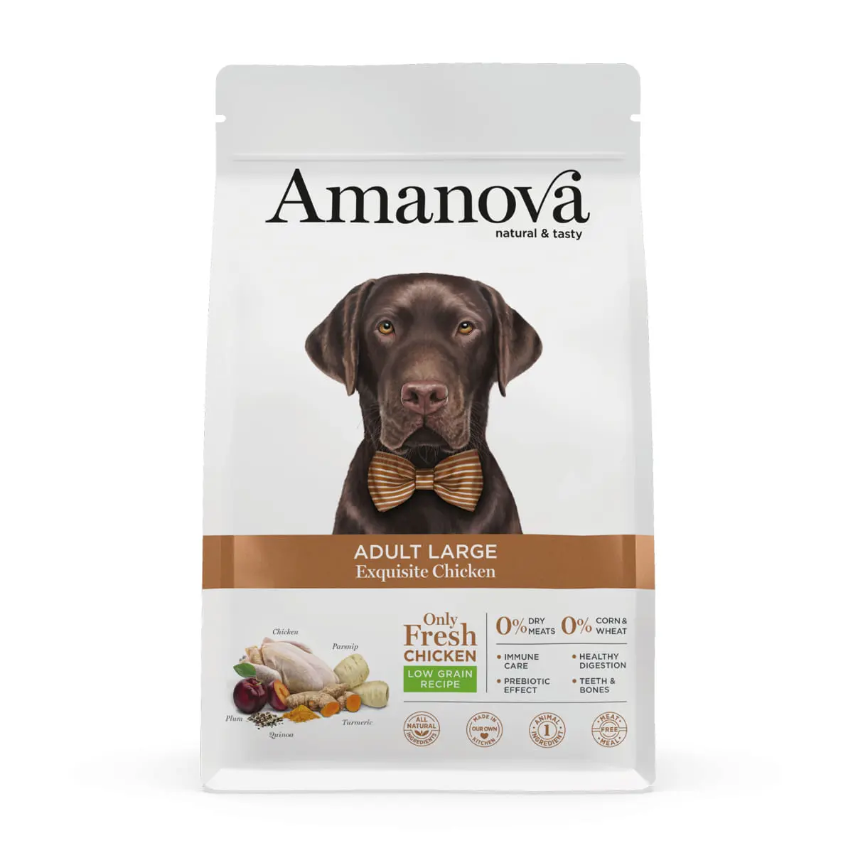 AMANOVA Adult Large, L-XL, Pui, hrana uscata monoproteica caini, 12kg
