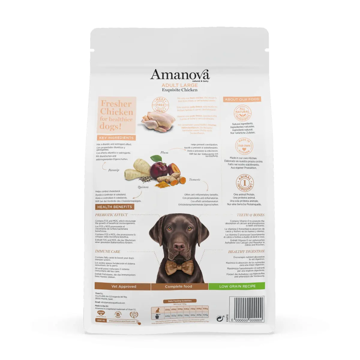AMANOVA Adult Large, L-XL, Pui, hrana uscata monoproteica caini, 12kg - Image 3