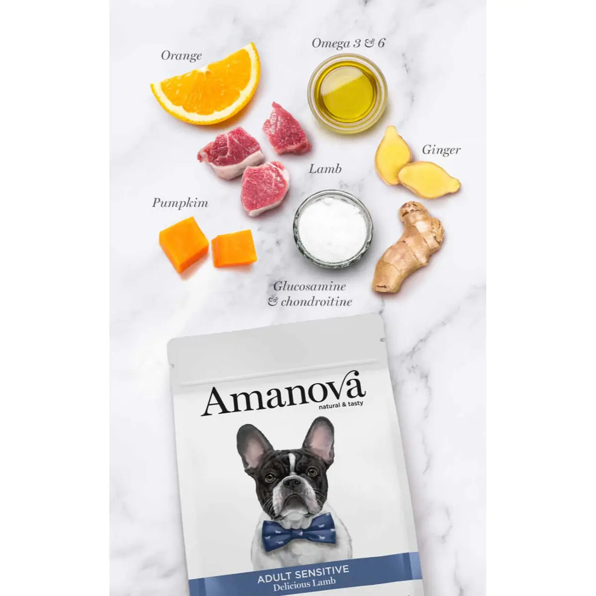 AMANOVA Adult Sensitive, XS-XL, Miel, hrana uscata monoproteica fara cereale caini, piele & blana, sistem digestiv, 10kg - Image 4