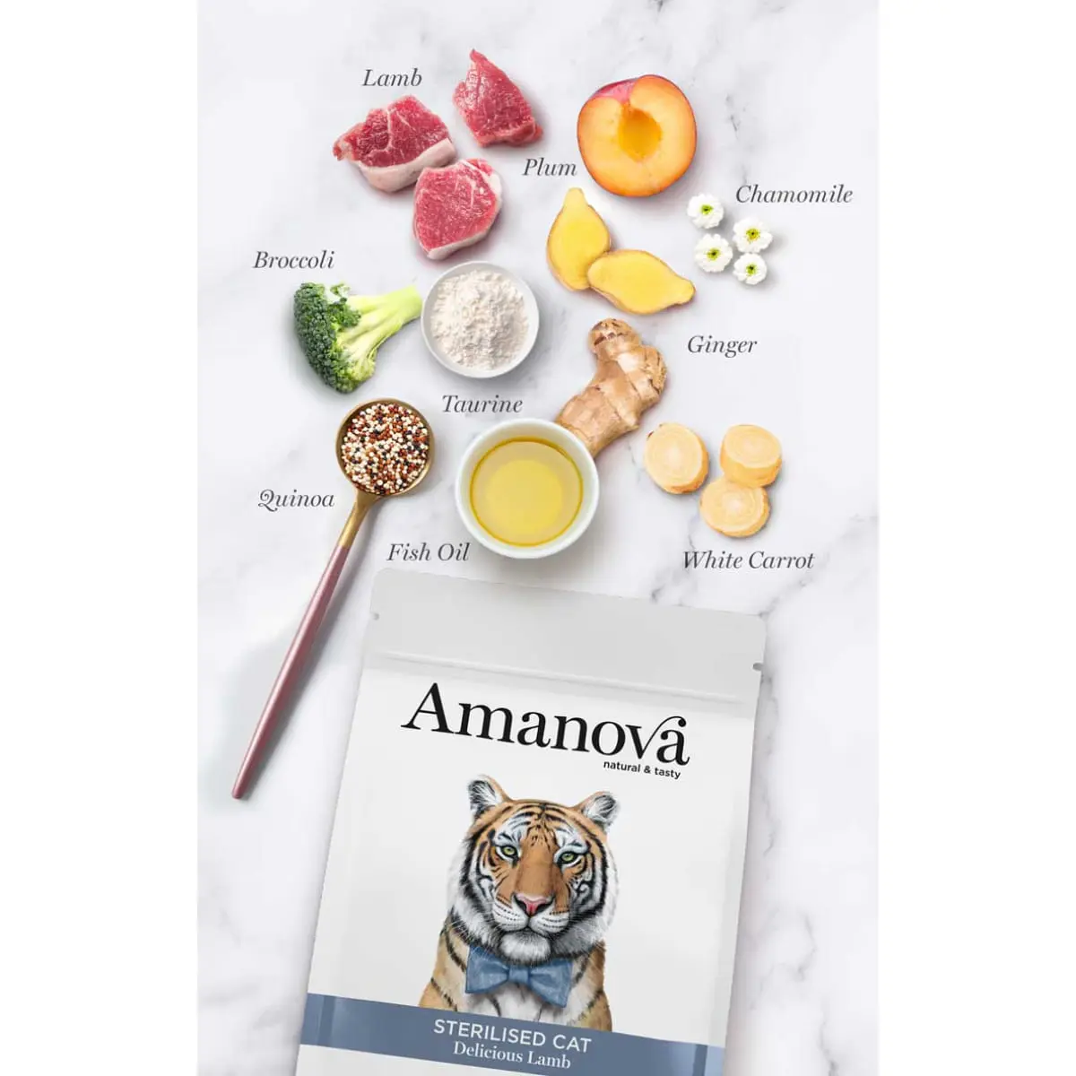 AMANOVA Sterilised, Miel, hrana uscata monoproteica pisici sterilizate, 1.5kg - Image 4