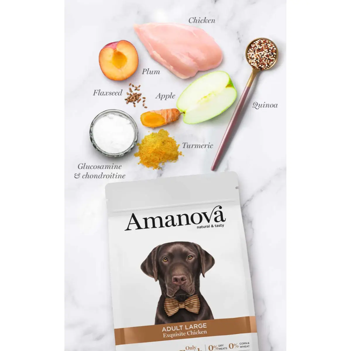 AMANOVA Adult Large, L-XL, Pui, hrana uscata monoproteica caini, 12kg - Image 4