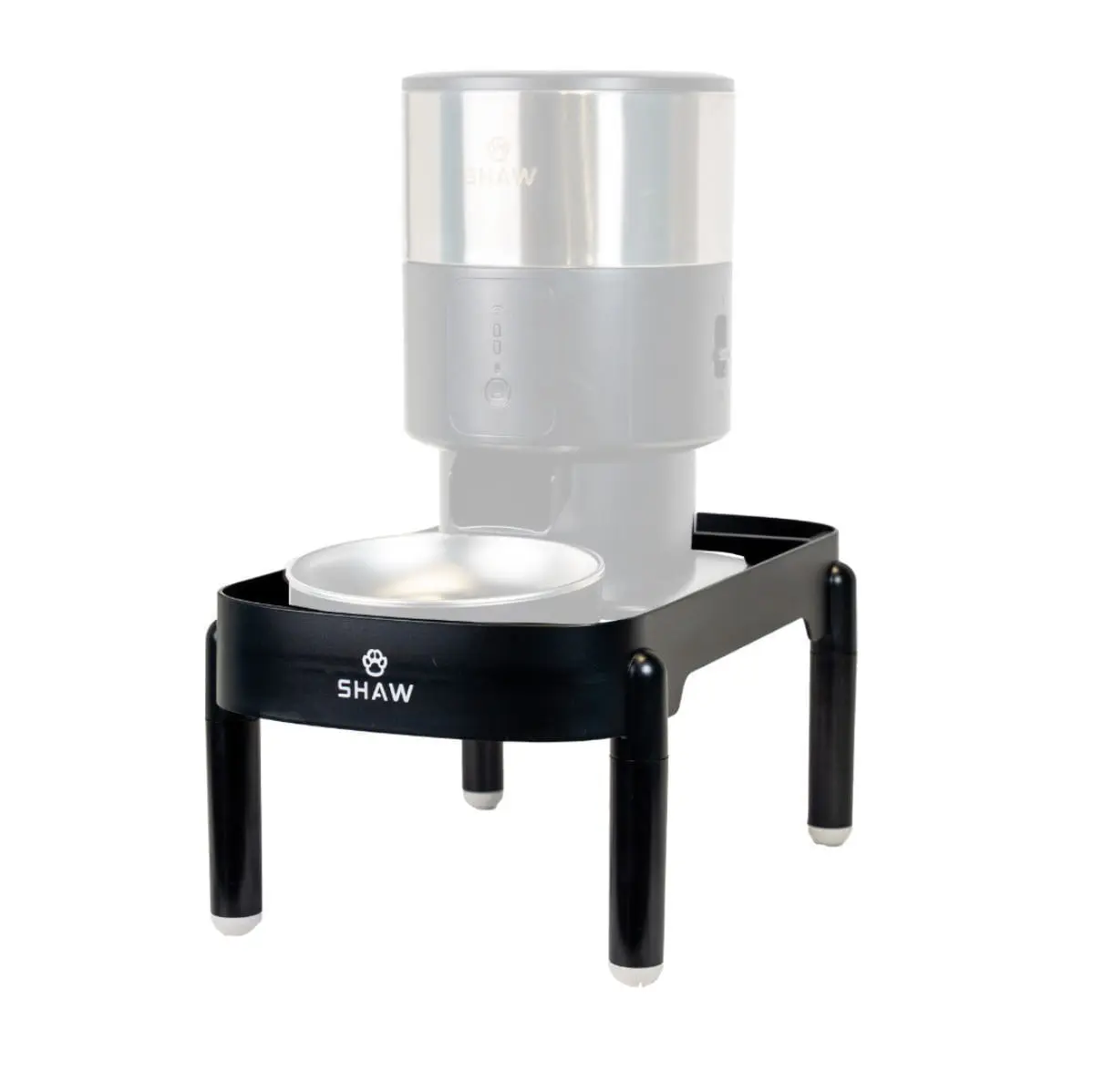 SHAW Tava sustinere si inaltare hranitor automat SHAW, suport castroane caini, PVC SHAW Tava sustinere si inaltare hranitor automat SHAW, suport castroane caini si pisici, PVC, negru, 1buc - Image 5