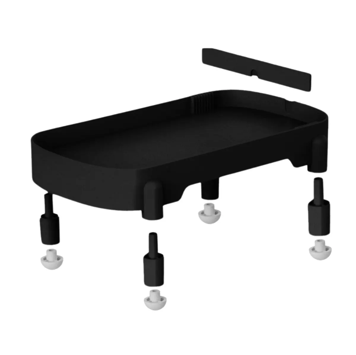 SHAW Tava sustinere si inaltare hranitor automat SHAW, suport castroane caini, PVC SHAW Tava sustinere si inaltare hranitor automat SHAW, suport castroane caini si pisici, PVC, negru, 1buc - Image 6