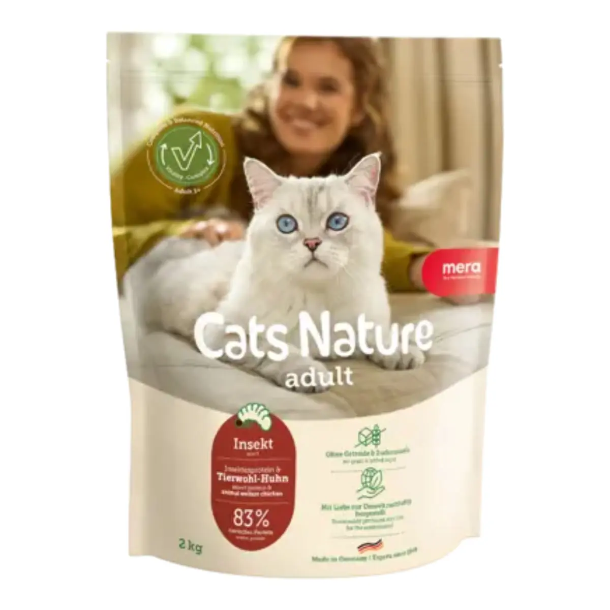 MERA Cat's Nature Senior, Pui, hrana uscata fara cereale pisici senior, 400g