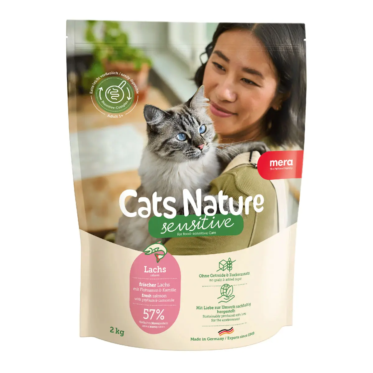 MERA Cat's Nature Sensitive, Insecte, hrana uscata fara cereale pisici, 400g