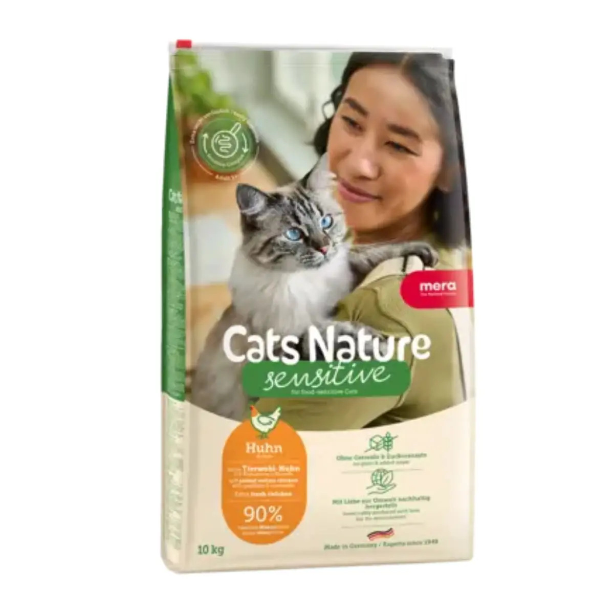 MERA Cat's Nature Sensitive, Pui, hrana uscata fara cereale pisici, 400g