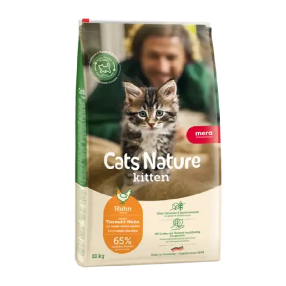 MERA Cat's Nature Kitten, Pui, hrana uscata fara cereale pisici junior, 10kg