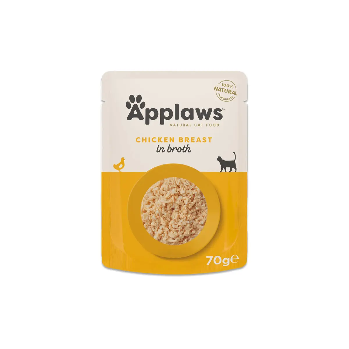APPLAWS Piept, Pui, plic hrana umeda pisici, (in supa), 70g