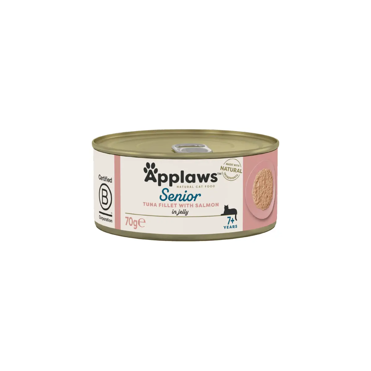 APPLAWS Senior, Ton si Somon, conserva hrana umeda pisici senior, (in aspic), 70g - Image 2
