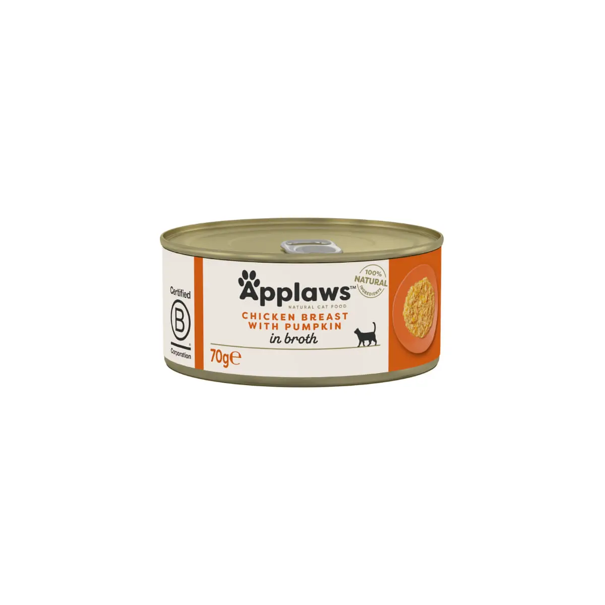 APPLAWS Piept, Pui si dovleac, conserva hrana umeda pisici, (in supa), 70g