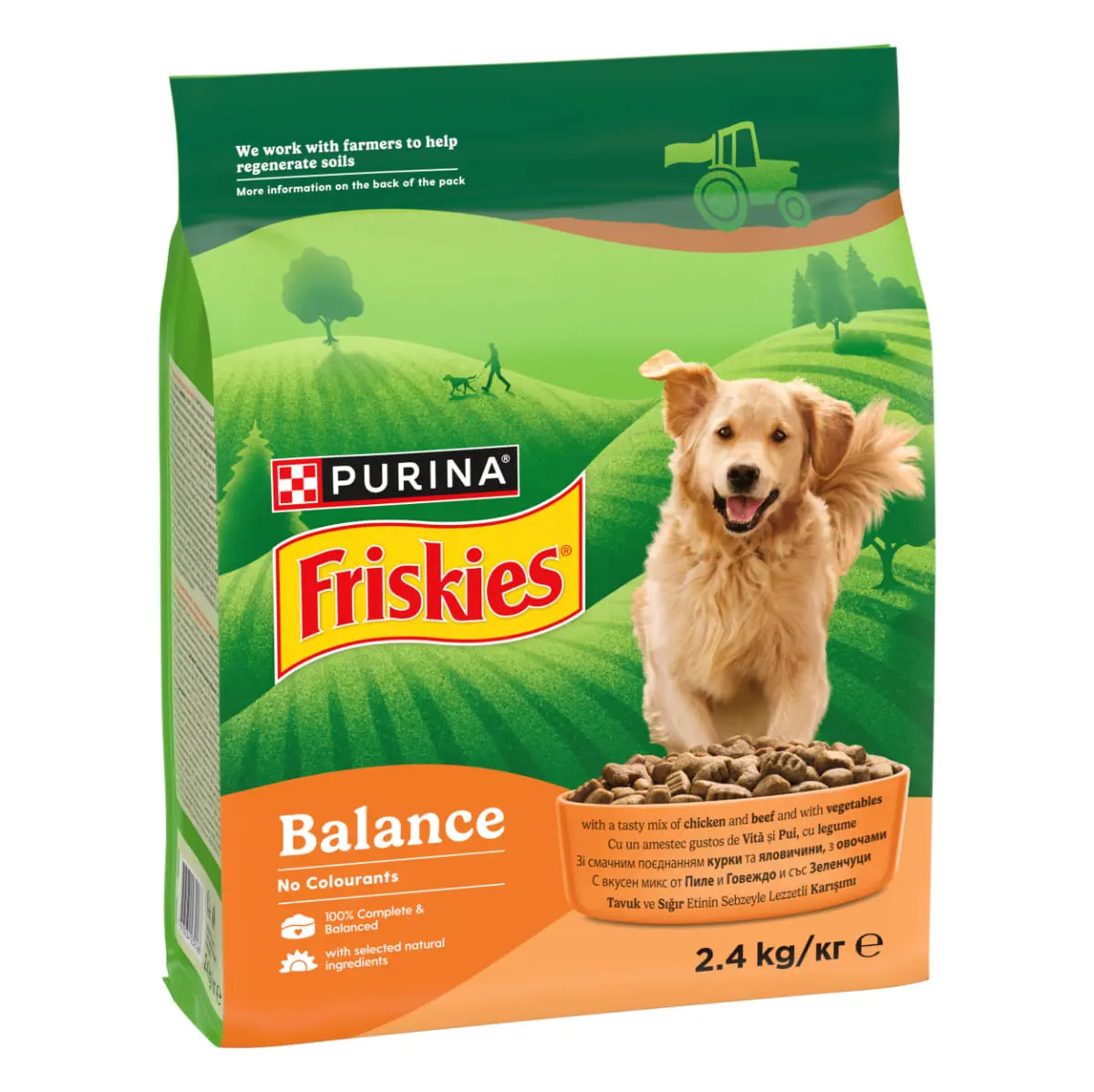 FRISKIES Balance, XS-XL, Pui si Legume, hrana uscata caini, 2.4kg - Image 2