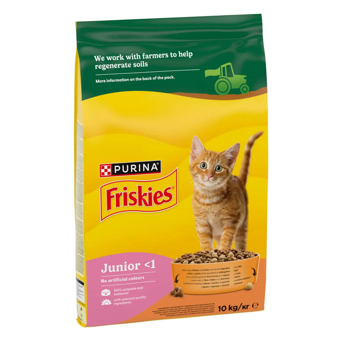 FRISKIES Junior, Pui si Curcan, hrana uscata pisici junior, 10kg