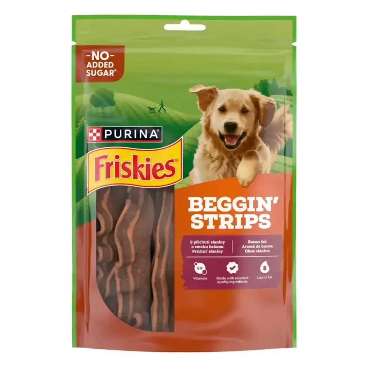 FRISKIES Beggin' Strips, XS-XL, Vita, punguta recompense caini, 120g - Image 2
