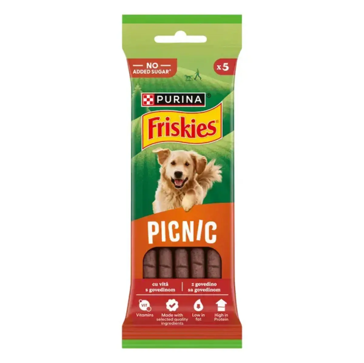 FRISKIES Picnic, XS-XL, Vita, punguta recompense caini, 42g