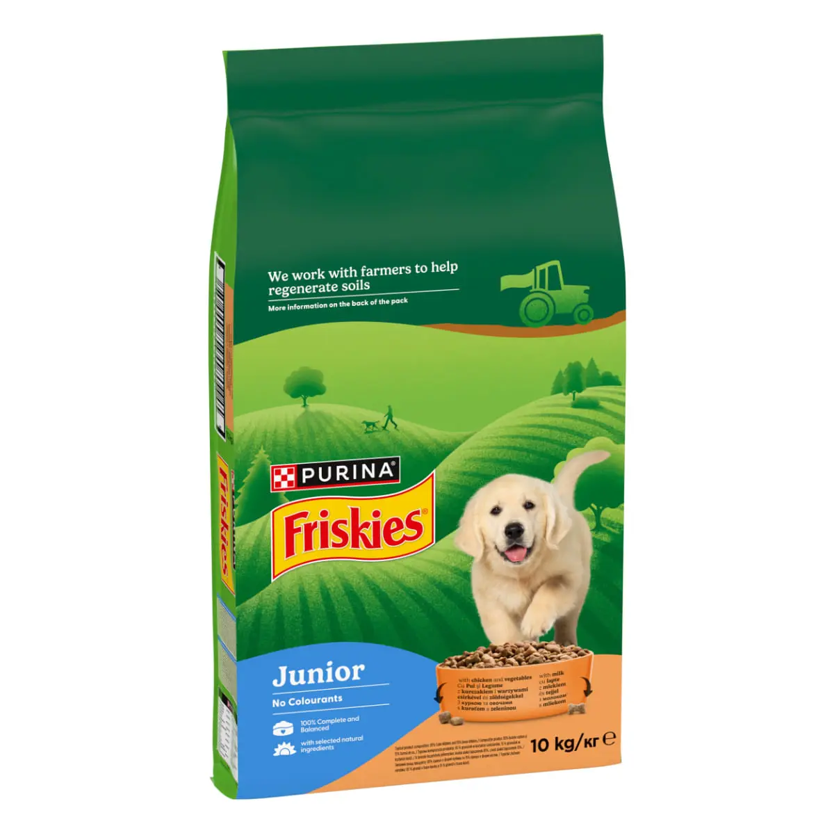 FRISKIES Junior, XS-XL, Pui si Legume, hrana uscata caini junior, 15kg
