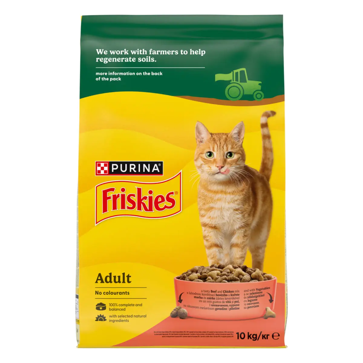 FRISKIES Adult, Vita si Pui, hrana uscata pisici, 10kg - Image 3