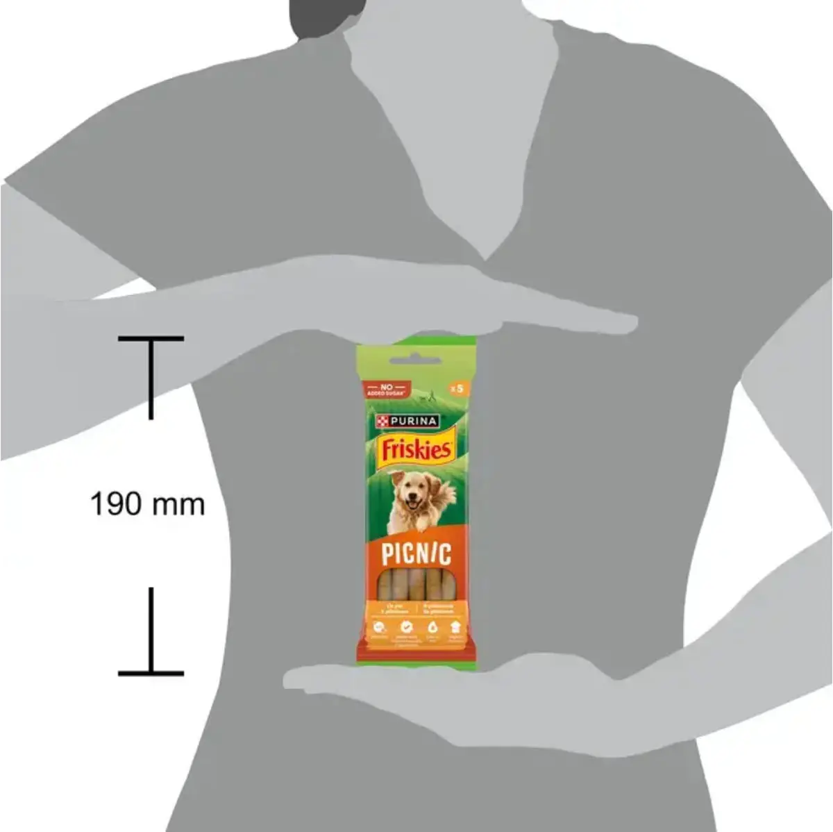 FRISKIES Picnic, XS-XL, Pui, punguta recompense caini, 42g - Image 4
