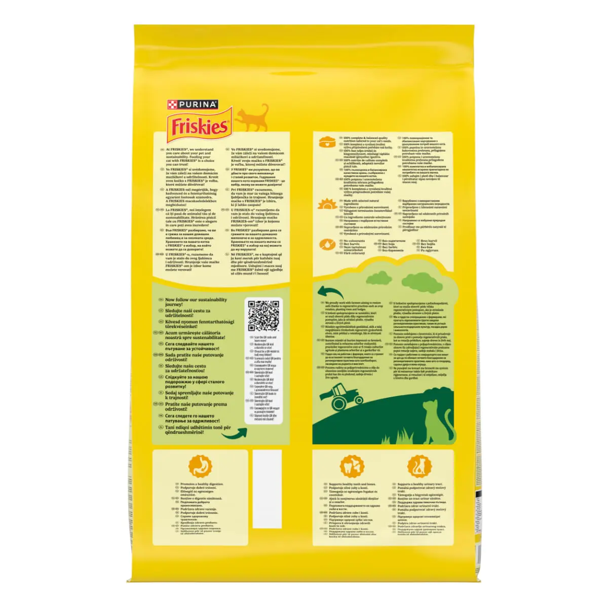 FRISKIES Adult, Pui si Legume, hrana uscata pisici, 10kg - Image 4