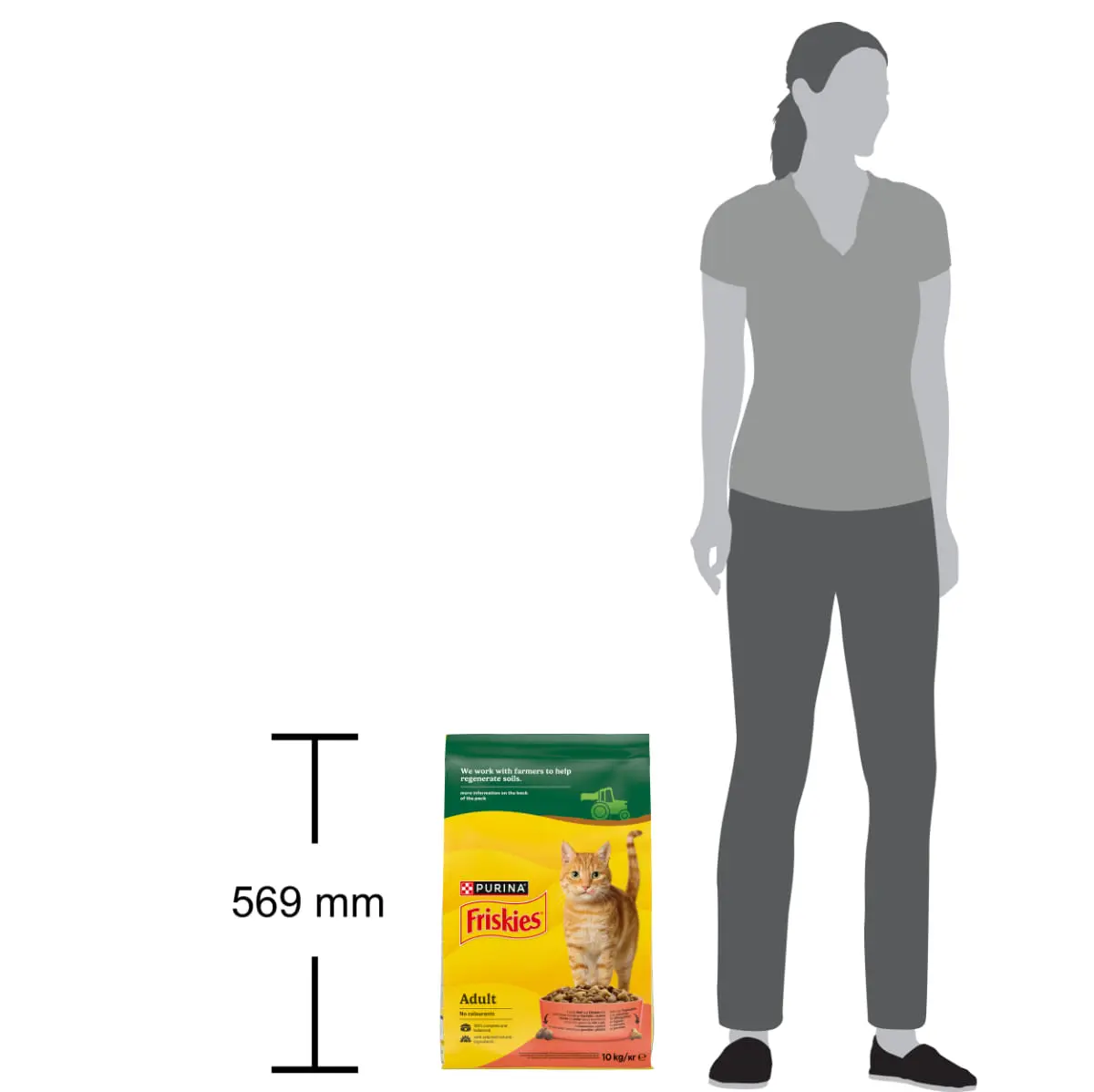 FRISKIES Adult, Vita si Pui, hrana uscata pisici, 10kg - Image 7