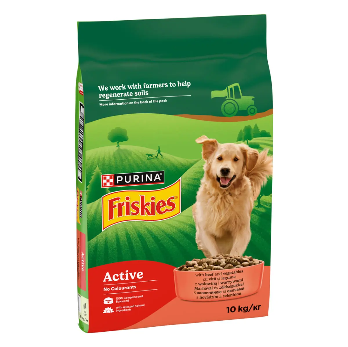 FRISKIES Active, XS-XL, Vita, hrana uscata caini, 10kg