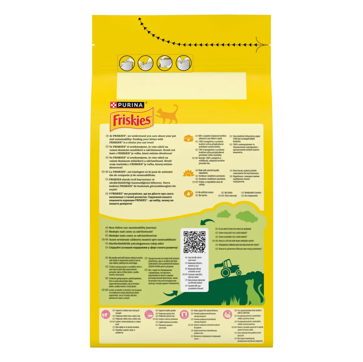 FRISKIES Junior, Pui si Curcan, hrana uscata pisici junior, 1.5kg - Image 3