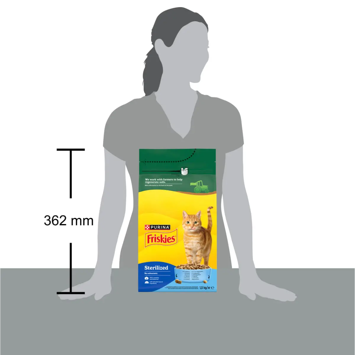FRISKIES Sterilised, Somon si Legume, hrana uscata pisici sterilizate, 1.5kg - Image 7