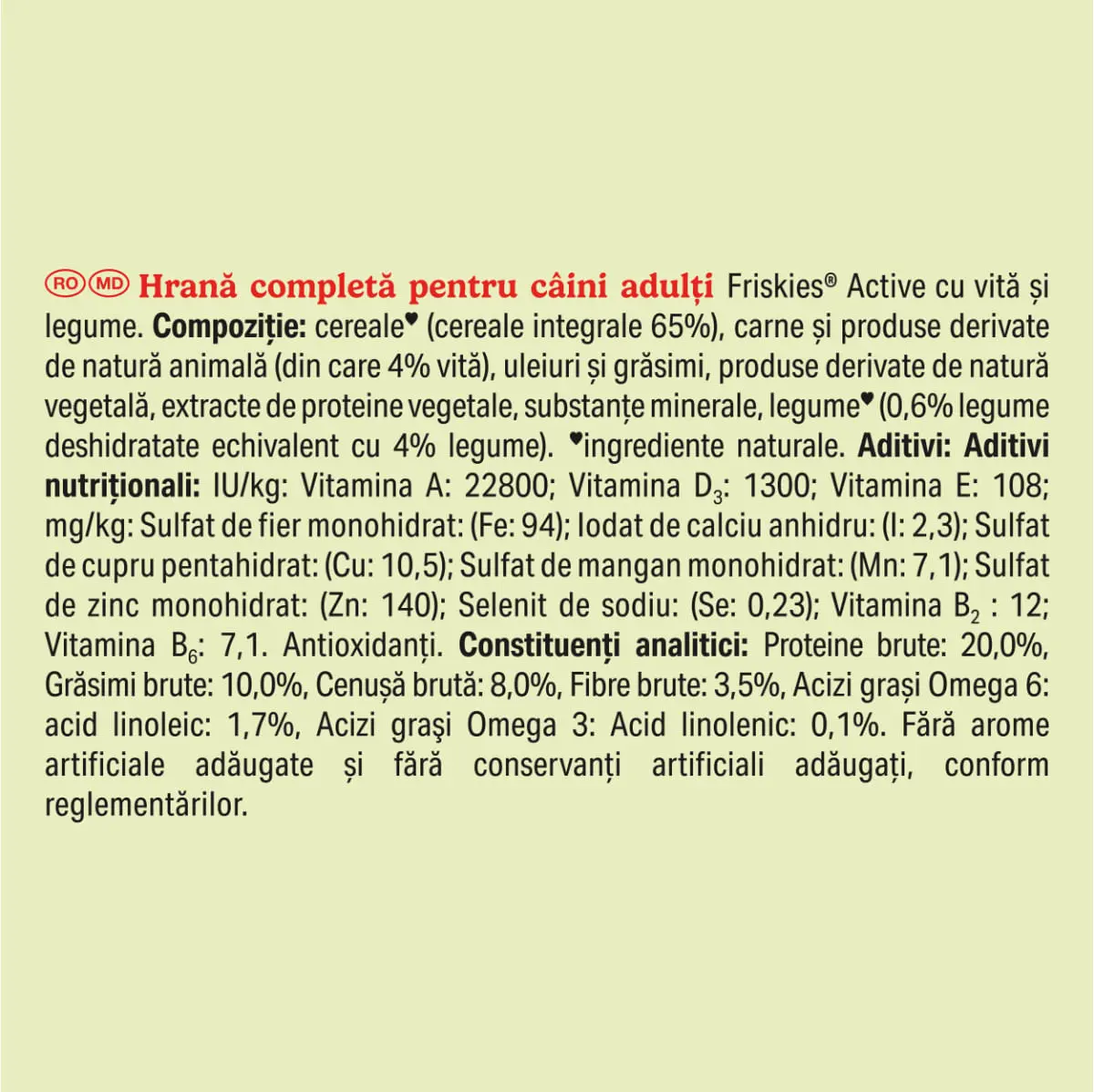 FRISKIES Active, XS-XL, Vita, hrana uscata caini, 2.4kg - Image 4