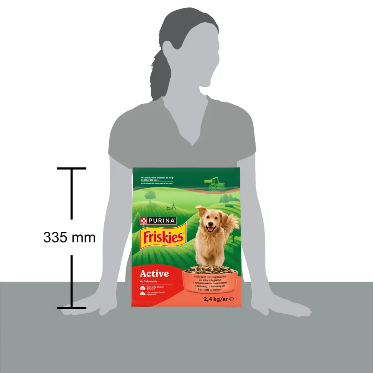 FRISKIES Active, XS-XL, Vita, hrana uscata caini, 2.4kg - Image 6