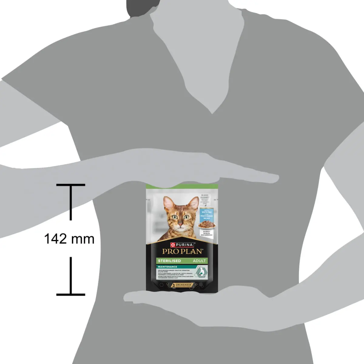 PURINA Pro Plan Sterilised Maintenance, Peste alb, plic hrana umeda pisici sterilizate, (in sos), 85g - Image 4