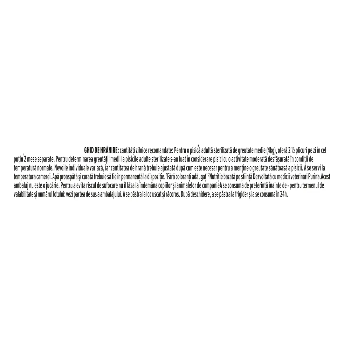 PURINA Pro Plan Sterilised Maintenance, Peste alb, plic hrana umeda pisici sterilizate, (in sos), bax, 85g x 10buc - Image 8