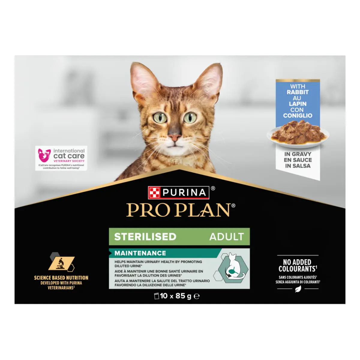 PURINA Pro Plan Sterilised Maintenance, Iepure, plic hrana umeda pisici sterilizate, (in sos), bax, 85g x 10buc - Image 4