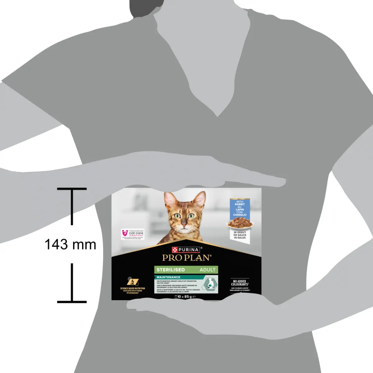 PURINA Pro Plan Sterilised Maintenance, Iepure, plic hrana umeda pisici sterilizate, (in sos), bax, 85g x 10buc - Image 6
