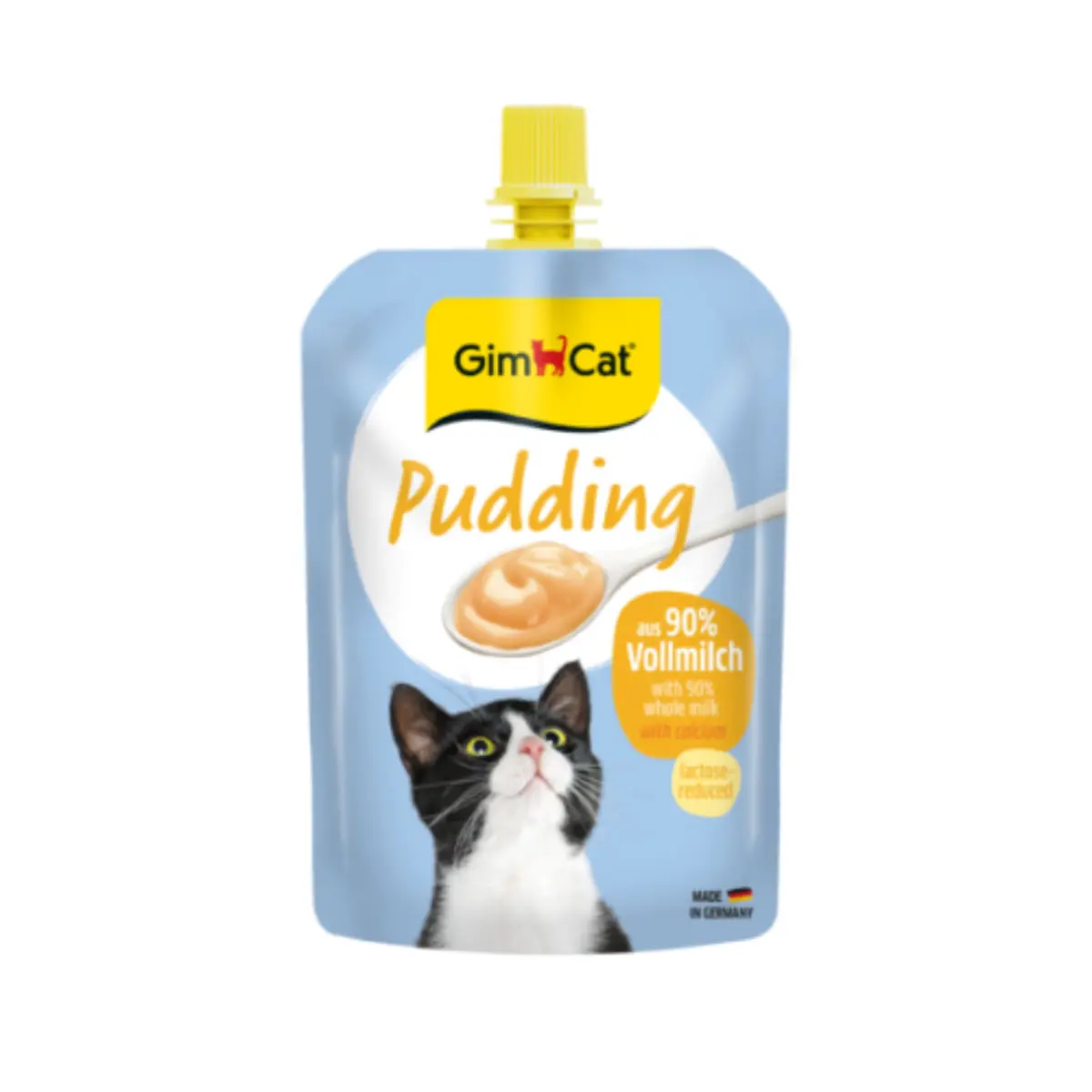 GIMCAT Pudding, Lapte, resigilabil recompense pisici, 150g - Image 2