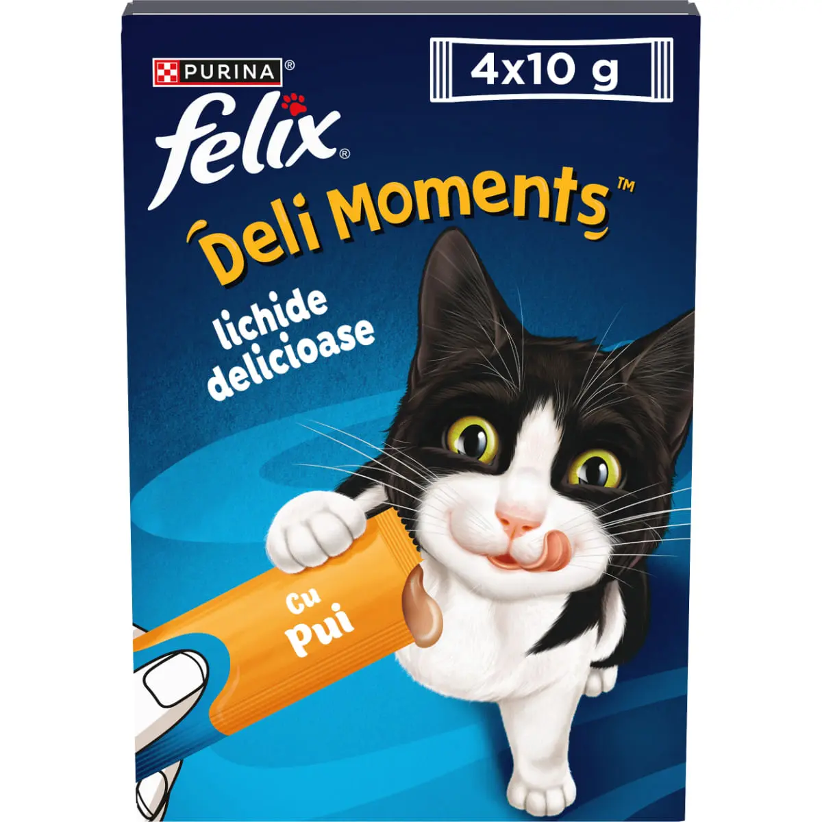 FELIX Deli Moments, Pui, plic recompense pisici, (piure), 10g x 4buc - Image 5
