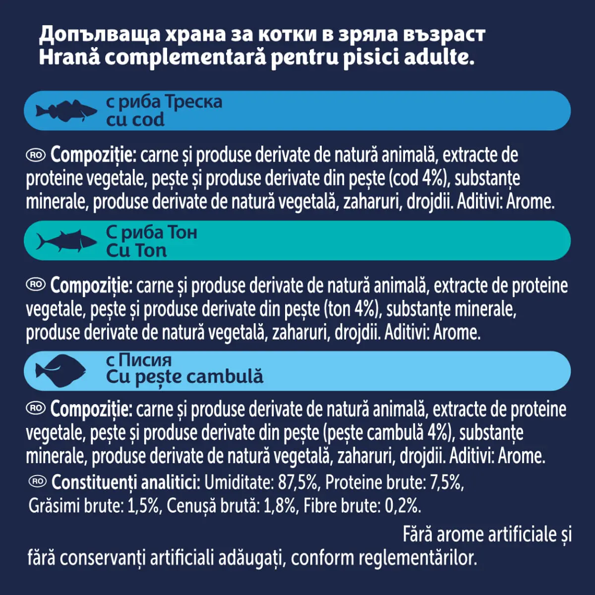 FELIX Soup Fish Selection cu Cod, Ton si Cambula, plic hrana umeda pisici, (in supa), multipack, 48g x 6buc - Image 6