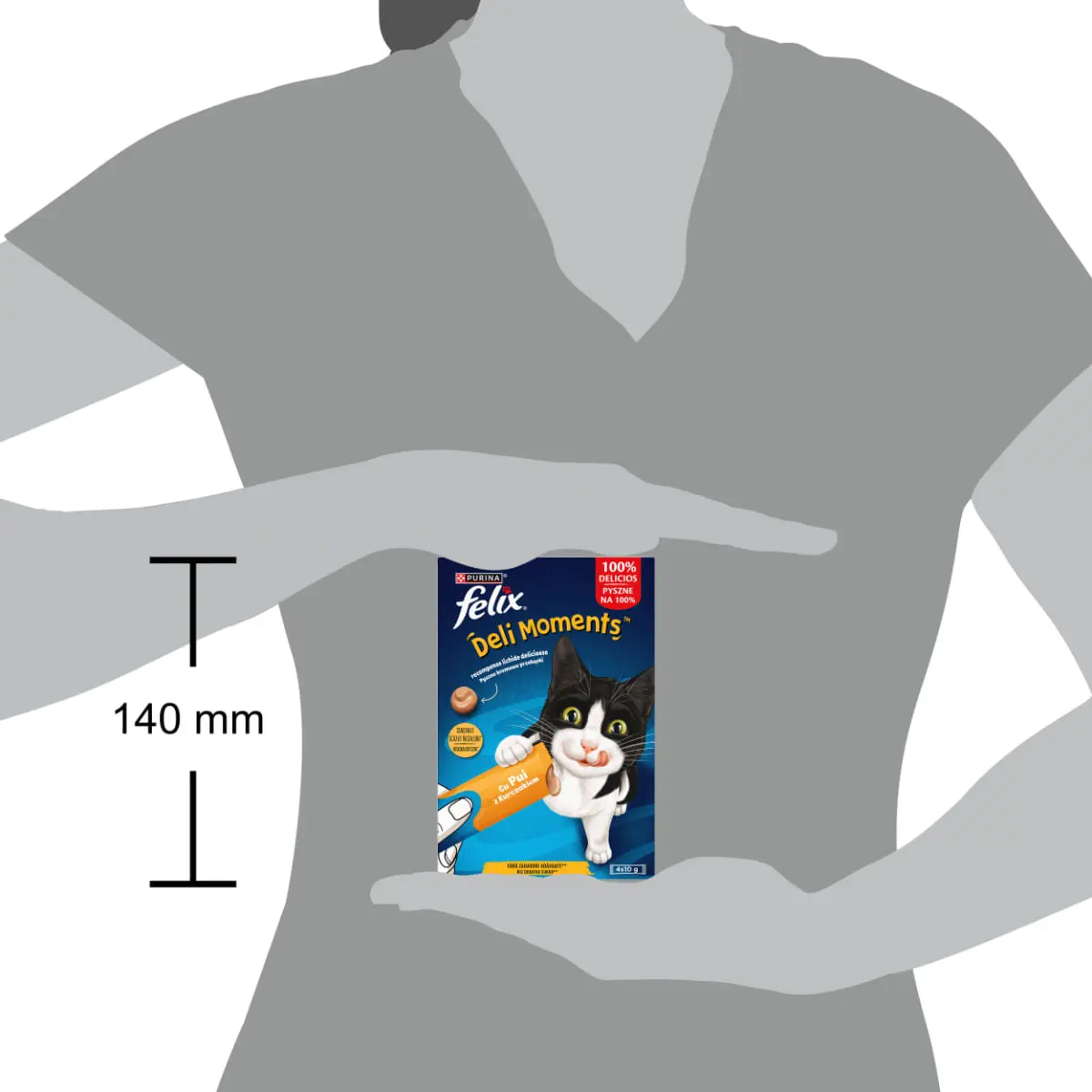 FELIX Deli Moments, Pui, plic recompense pisici, (piure), 10g x 4buc - Image 6