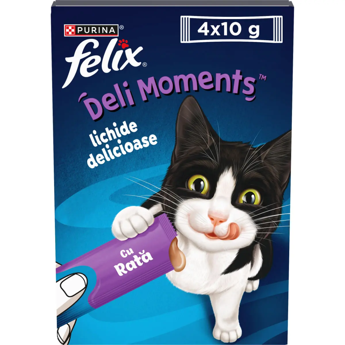 FELIX Deli Moments, Rata, plic recompense pisici, (piure), 10g x 4buc - Image 7