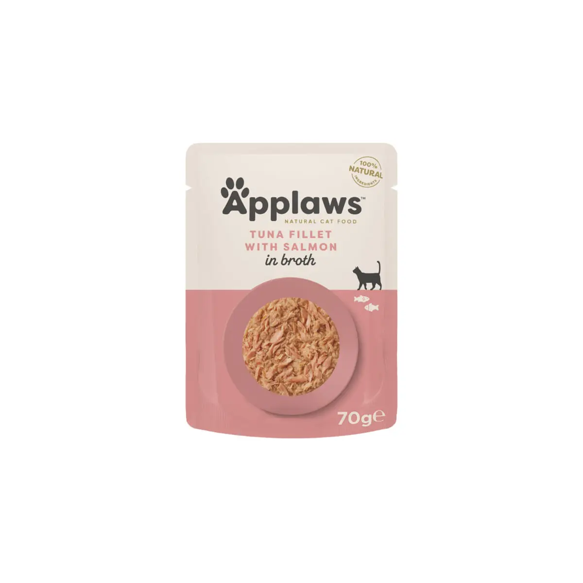 APPLAWS File, Ton si Somon, plic hrana umeda pisici, (in supa), 70g APPLAWS File, Ton si Somon, plic hrana umeda pisici, (in supa), bax, 70g x 12buc