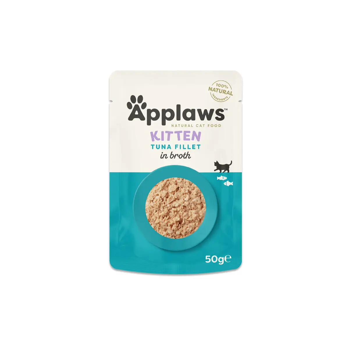 APPLAWS Kitten, Ton, plic hrana umeda pisici junior, (in supa), 50g APPLAWS Kitten, Ton, plic hrana umeda pisici junior, (in supa), bax, 50g x 12buc - Image 2