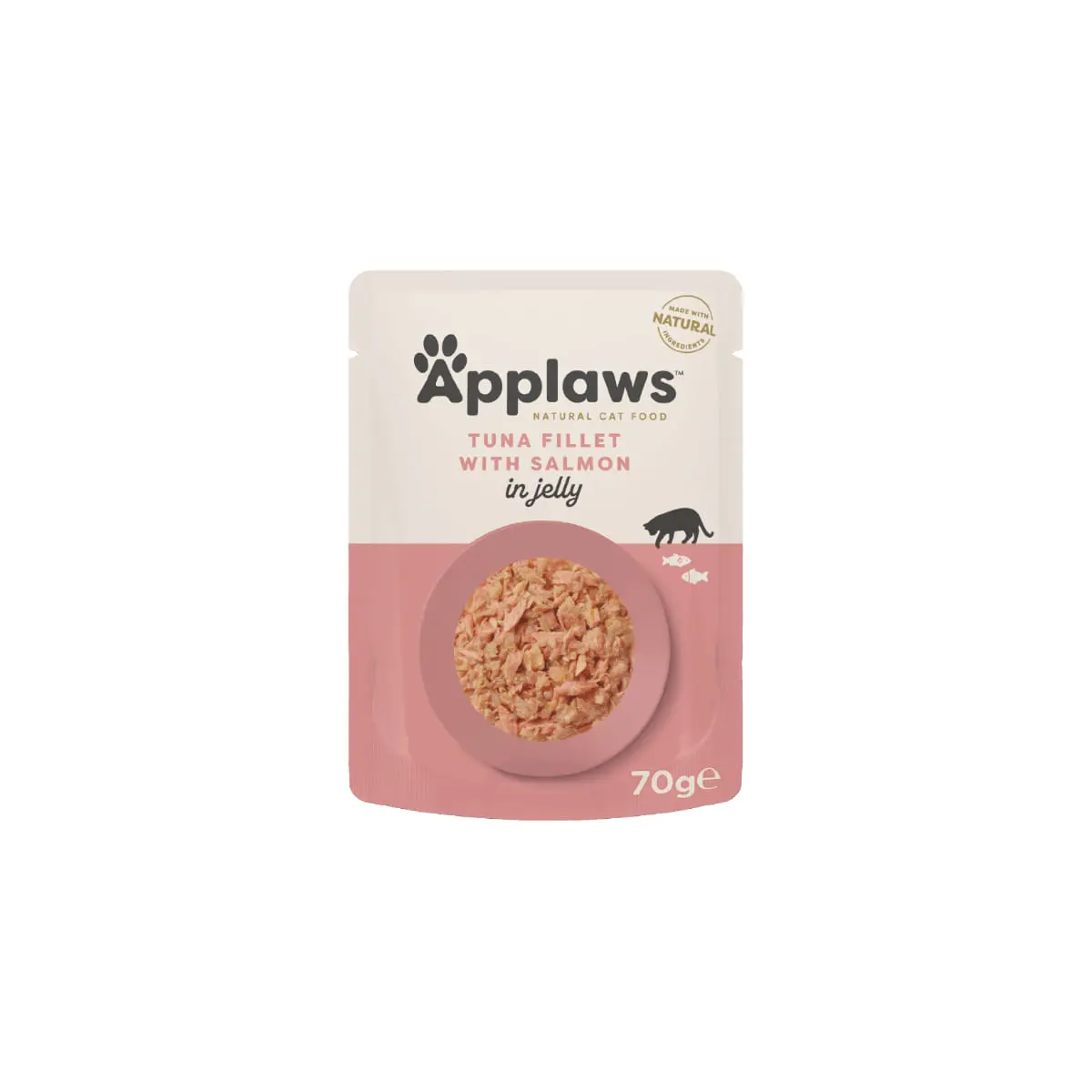APPLAWS File, Ton si Somon, plic hrana umeda pisici, (in aspic), 70g APPLAWS File, Ton si Somon, plic hrana umeda pisici, (in aspic), bax, 70g x 16buc